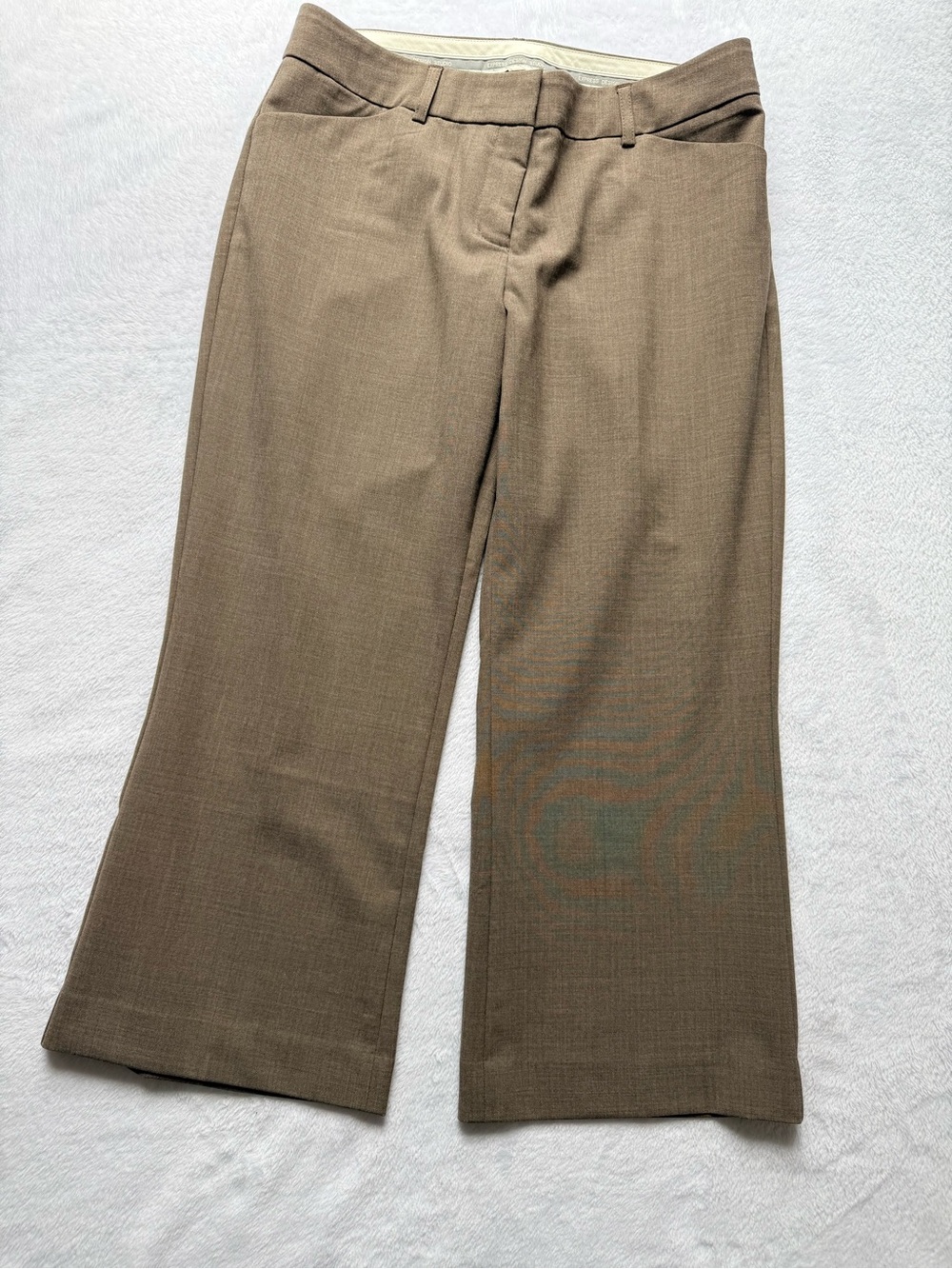 Express Capri Design Studio Editor  Light Brown Dress Pants